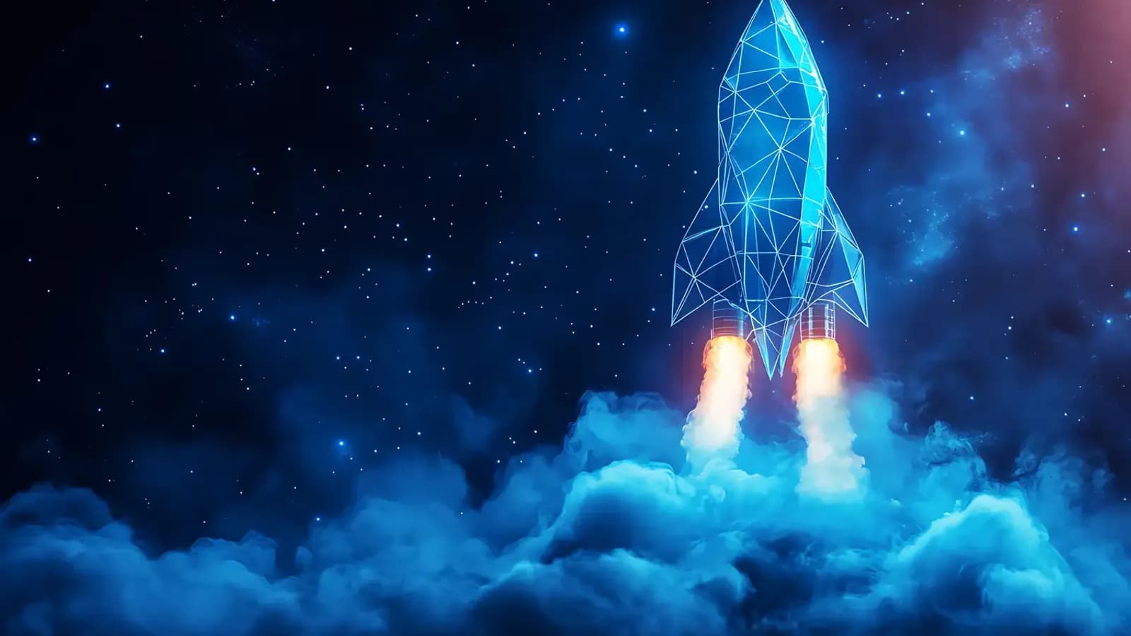 AI product interface and launch visual.